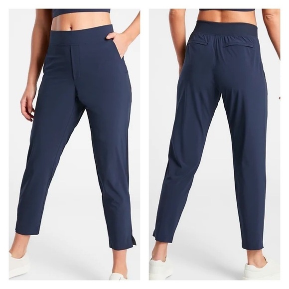Athleta Brooklyn Ankle Pant in Navy Blue 6 - Picture 1 of 7